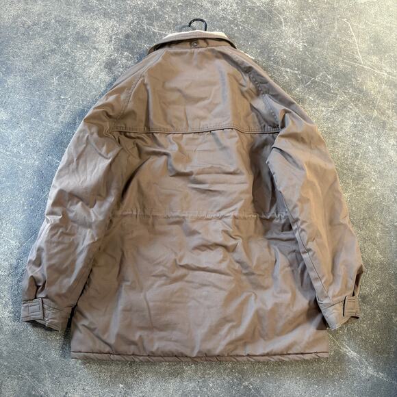 Vintage St. John's Bay Chore Coat Mens XLT XL Tall Brown Insulated Jacket Winter - Picture 3 of 8